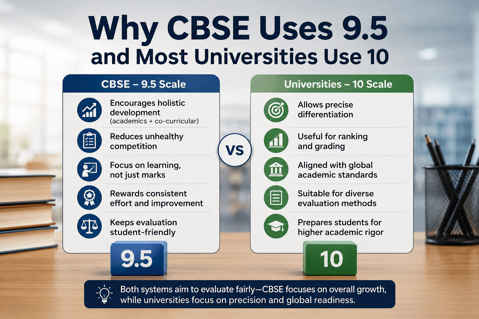 Why CBSE Uses 9.5 and Most Universities Use 10