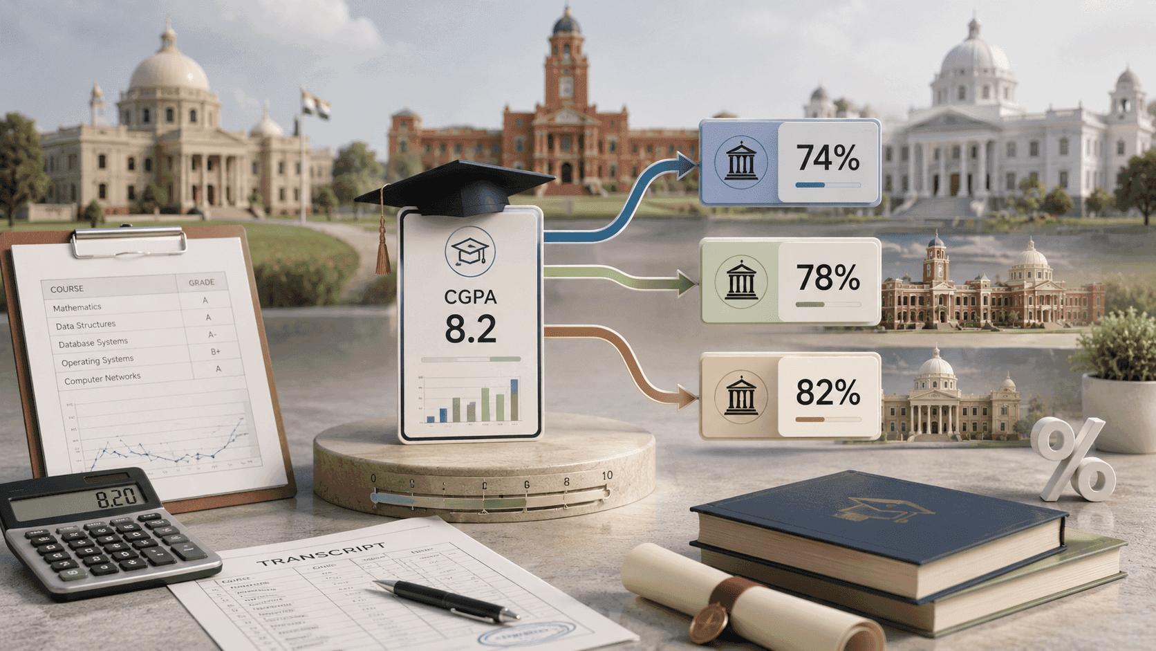 Why the Same CGPA Converts to Different Percentages at Different Indian Universities: A Source-Based Comparison